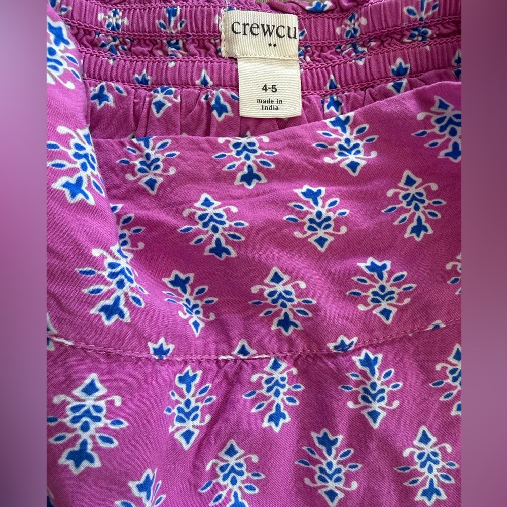 Crewcuts Pink Floral Kids Matching Set - Picture 3 of 4